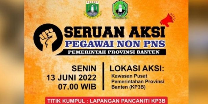 Honorer Pemprov Banten Bakal Geruduk KP3B, Minta Kepastian dan Kesejahteraan
