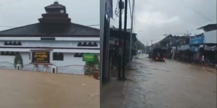 Diguyur Hujan Lebat, Puluhan Rumah Di Bayah Terendam Banjir