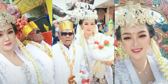 Viral Wanita Cantik Nikahi Kakek-kakek, Para Jomblo Harap Bersabar Ini Ujian