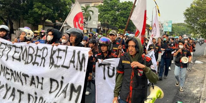 Gelar Aksi Demo, Kader Sapma PP Kota Serang Keluhkan Kebijakan Presiden Jokowi