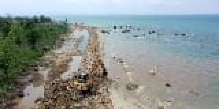 Pembangunan Pengamanan Pantai di Sumur Pandeglang Rampung