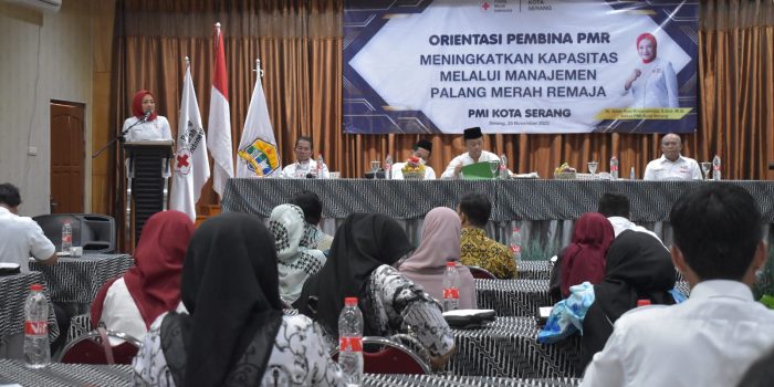 PMI Kota Serang Adakan Oreantasi Pembina PMR dari Tingakat SD, SMP/MTs hingga SMA/SMK dan MA