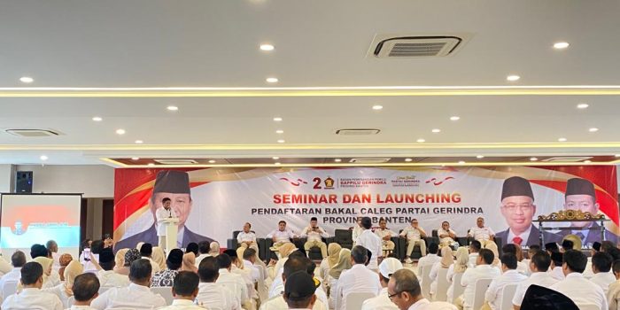 Gerindra Banten Intruksikan Bacaleg Turun ke Masyarakat