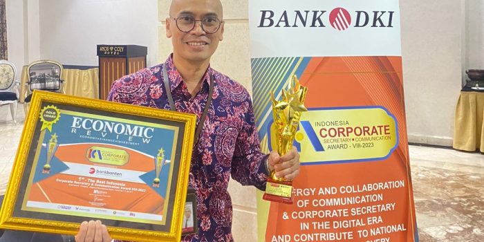 Bank Banten Raih Penghargaan Indonesia Corporate Secretary & Corporate Communication Award 2023