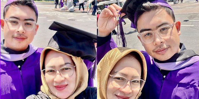 Airin Bagikan Momen Kebahagiaan Hadiri Anaknya Wisuda Magister S2 di Amerika