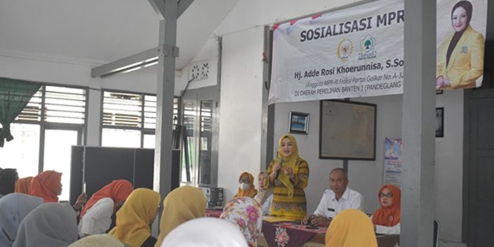 Anngota DPR RI Fraksi Golkar Adde Rosi Gelar Sosialisasi 4 Pilar Kebangsaan di Pandeglang