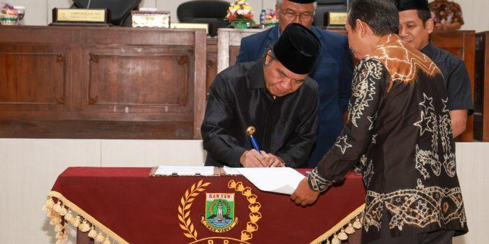 Raperda Pertanggungjawaban Pelaksanaan APBD Provinsi Banten TA 2022 Disetujui