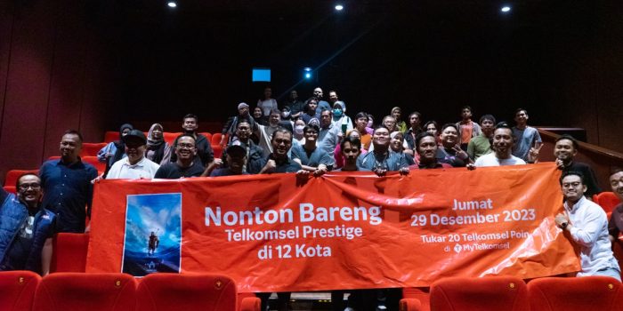 Telkomsel Gelar Nonton Bareng Serentak di 12 Kota, Hadirkan Keseruandi Penghujung Tahun Bagi Pelanggan Setia Telkomsel Prestige