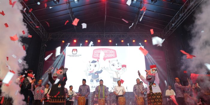 KPU Luncurkan Maskot Badak Bernama Bara dan Jara untuk Pemilihan Gubernur Banten 2024