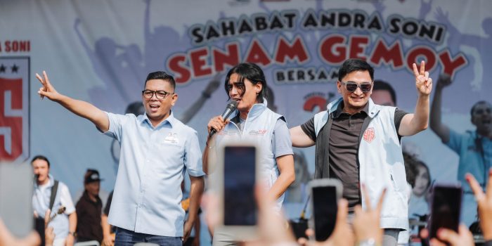 Senam Gemoy Bersama Sahabat Andra Soni di Kota Tangerang Dimeriahkan Raffi Ahmad hingga Charly Van Houten