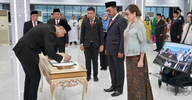 AHY Lantik 67 Pejabat Baru di Kementerian ATR/BPN