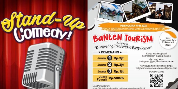Meriahkan HPN 2025, Pokja Wartawan Harian dan Elektronik Banten Gelar Lomba Foto dan Stand-Up Comedy