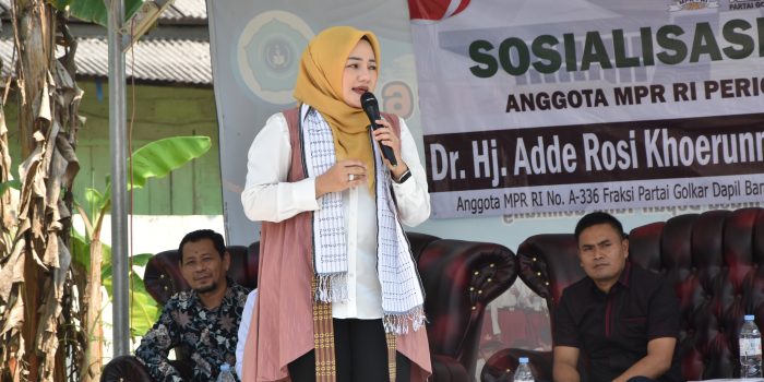 Sosialisasi MPR RI: Adde Rosi Tekankan Petingnya Kebangsaan dan Konstitusi di Kecamatan Sajira
