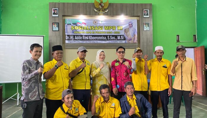 Adde Rosi Sosialisasikan Empat Pilar di Gedung PGRI Gunung Kencana, Golkar Usulkan Ambang Batas Parlemen 5 Persen