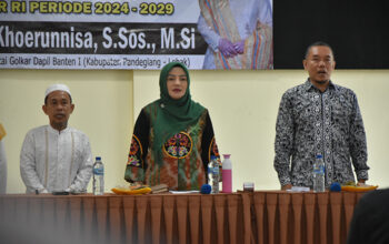 Adde Rosi Khoerunnisa Sosialisasikan Empat Pilar Kebangsaan dan Serahkan BPJS PBI di Aula PKPRI Pandeglang