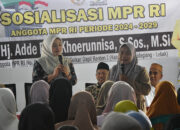 Adde Rosi Khoerunnisa Sosialisasikan Empat Pilar Kebangsaan dan Serahkan BPJS PBI di Sajira Lebak