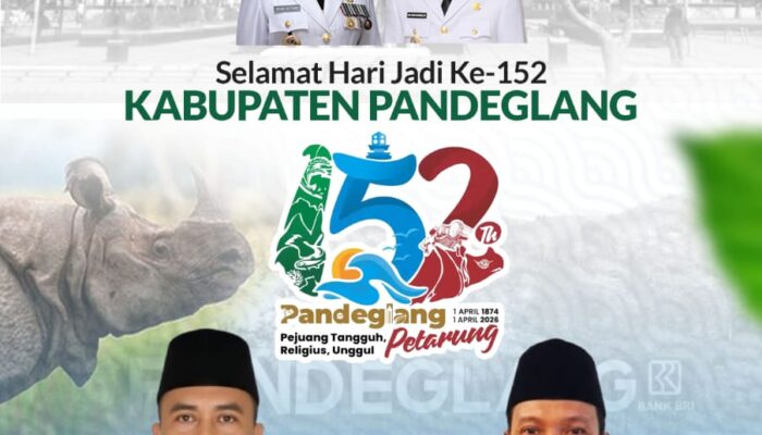 DPKPP Pandeglang Mengucapkan Selamat HUT ke 152 Kabupaten Pandeglang