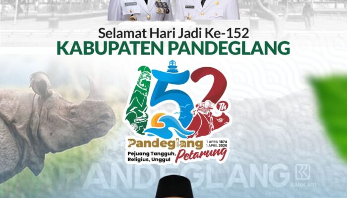 DPUPR Pandeglang Mengucapkan Selamat HUT ke 152 Kabupaten Pandeglang