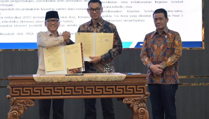 PLN dan Kemendes PDT Teken MoU, Optimalkan Pemanfaatan Listrik untuk Dorong Desa Mandiri