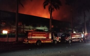 Kebakaran di Kawasan Industri Cikupa Mas Tangerang Sore Ini