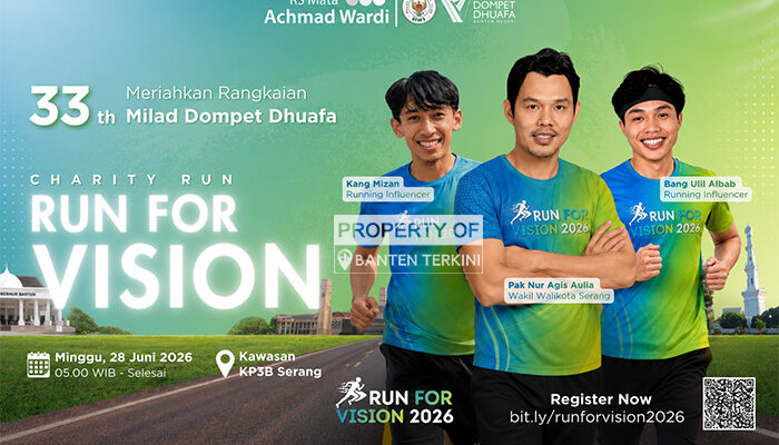 Kuota Tinggal 1.000 Peserta, Pendaftaran Run for Vision 2026 Masih Dibuka hingga 13 Juni