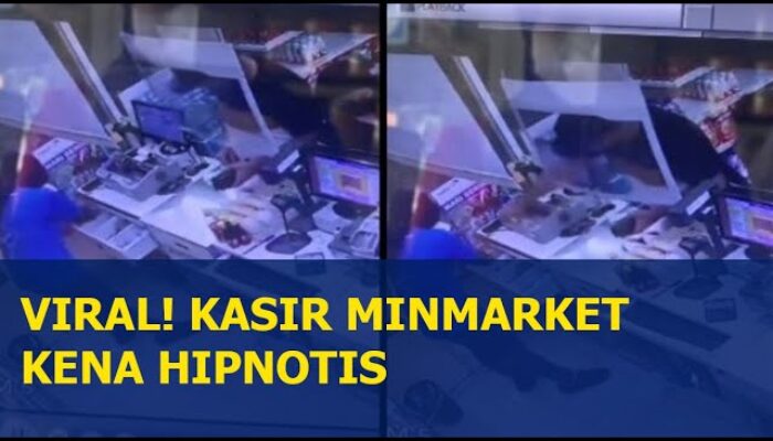 Viral! Kasir Minmarket Kena Hipnotis