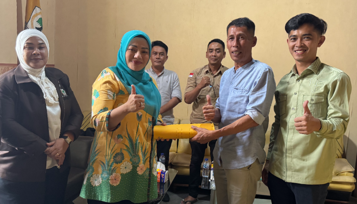 Adde Rosi Serahkan Bantuan untuk Rehabilitasi Gedung DPD II Partai Golkar Pandeglang