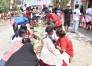 Memeriahkan HUT RI ke 81, Warga Rt 17 Desa Bojong Cikupa Makan Bersama