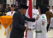 Bupati Maesyal Kukuhkan Pesonel Paskibraka HUT RI 81, Tugas Negara Lakukan dengan Baik