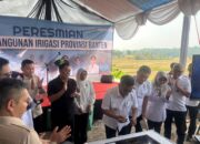 Perkuat Pertanian, Banten Bangun 7 Jaringan Irigasi dengan Anggaran Rp48,91 Miliar